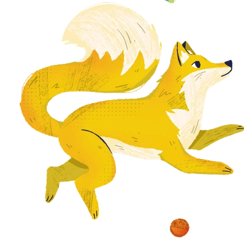 Illustration d'un renard jouant de la guitare, identité visuelle Festi'Ferme